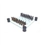 NEMESIS NOW LTD Kingdom of The Dragon - Jeu d'échecs avec Coins décorés de Tours 43cm