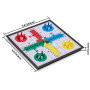 Yellow Mountain Imports Jeu de Plateau Ludo Pliable Magnétique pour Le Voyage - 25 Centimètres - Ensemble de Jeu de stratégie Cl