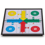 Yellow Mountain Imports Jeu de Plateau Ludo Pliable Magnétique pour Le Voyage - 25 Centimètres - Ensemble de Jeu de stratégie Cl