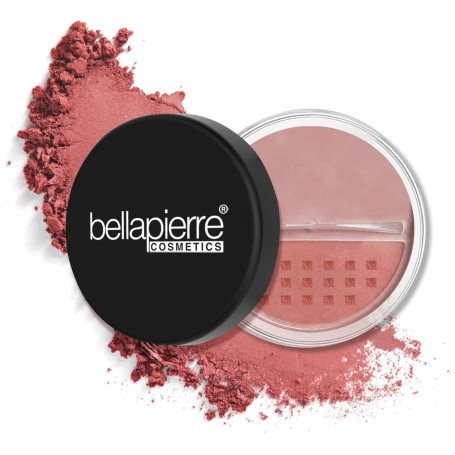 Bellapierre Loose Mineral Blush – Blush mineral pour un teint frais et naturel. | Formule non toxique et sans parabène| Hypoalle