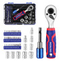 WORKPRO Coffret de Douilles et Embouts 42 Pièces