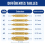 WORKPRO Lot de 6 Extracteurs de Vis Cassées avec Revêtement Titane, Extracteurs et Démontes Boulons, Idéal pour Percer et Retire