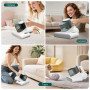 HAUSHOF Aspirateur Anti-Acariens, Aspirateur Matelas 16 kPa avec Lumière UV-C 275 nm, Chaleur 60 °C, Ultrasons, Fonction Anion, 