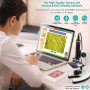 AmScope Prime 85+ Piece Microscope iqcrew Kid, caméra Couleur et kit Logiciel de Kid interactif avec Les Cartes expérience pédag