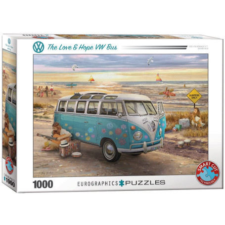 Eurographics 6000-5310 Puzzle VW Bus L'Amour et l'espoir (1000 pièces)