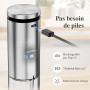 SIMPLETASTE Moulin à Poivre et à Sel Rechargeable Electrique, Moulins à Epices à Batterie USB Lot de 2 Avec Broyeur en Céramique