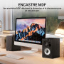 Edifier R990BT Enceintes Bluetooth pour Ordinateur – Enceinte de bibliothèque Active 2.0 – Moniteur de Studio alimenté pour PC,