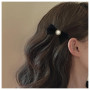 Inilbran Barrettes À Cheveux Noeud En Velours Vintage Barrette À Cheveux Noeud En Satin Velours Noir Barrette À Cheveux Noeud En