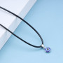 Yheakne Collier Ras Du Cou En Cuir Boho Collier En Cuir Noir Collier En Cuir Bleu Collier Pendentif Oeil Maléfique Oeil Chanceux