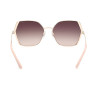 GUESS Femme GU7843 Lunettes de Soleil, Shiny Rose Gold, 61