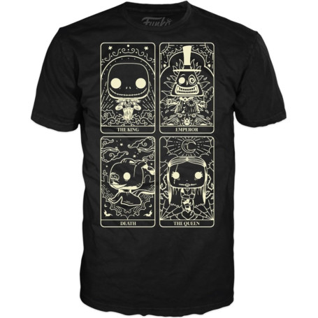 Funko Pop! Tee: The Nightmare Before Christmas - Tarot Card - (AD Tee) - XL - T-Shirt - Vêtements - Idée de à Manches Courtes po