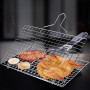 Panier à Griller Portable en Acier Inoxydable