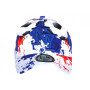 Casquette NY France Football Drapeau Bleu Blanc Rouge Fashion Footkyx - Taille Unique - Bleu