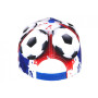 Casquette NY France Football Drapeau Bleu Blanc Rouge Fashion Footkyx - Taille Unique - Bleu