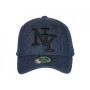 Hip Hop Honour Casquette NY Blue Denim Jeans Tendance Baseball Boston - Taille Unique - Bleu