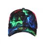 Hip Hop Honour Casquette NY Rouge et Verte Fluo Design Streetwear Baseball Eklyr - Taille Unique - Rouge
