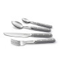 PRADEL ESSENTIEL - Ménagère 24 couverts de table pour 6 personnes - Bistro-Club - Acier inoxydable 18/0, Finition Standard - Gri