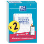 Lot de 2 BLOCS BRISTOL OXFORD PERFORES 148X210 30 FICHES 210G Q5/5