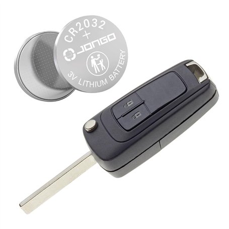 Jongo - Coque de Clé avec Lame Compatible avec Chevrolet Cruze