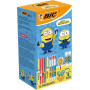 BIC Minions Kit de Papeterie Édition Limitée - 4 Couleurs Stylos-Bille Pointe Moyenne (1