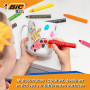 Bic Kids Crayons de Couleurs Multi-Surfaces & Usages (Ardoise, Tableau, Verre, Plastique, Bois..) - Etui carton de 12 Crayons La