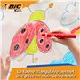 Bic Kids Crayons de Couleurs Multi-Surfaces & Usages (Ardoise, Tableau, Verre, Plastique, Bois..) - Etui carton de 12 Crayons La