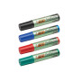 BIC 11401 Marqueur Onyx Marker 1481 Pointe Biseautée Tracé 4-7mm Indélébile Tous Supports Corps Métal Assorties