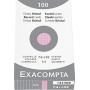 Exacompta - Réf. 13230B - Étui de 100 fiches bristol quadrillées 5x5 non perforées - format 74 x 105 mm - compatibles avec impri