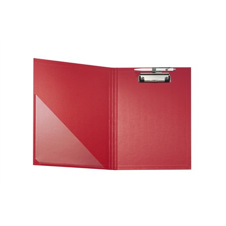 Exacompta - Réf. 18295E - Porte-bloc à pince avec rabat - Support pour stylo - Pochette plastique en angle - Dimensions : 23 x 3