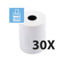 Exacompta - Réf. 40915E - Carton de 30 bobines pour tickets de carte bancaire - largeur 57 mm x diamètre 46 mm - mandrin 12 mm -