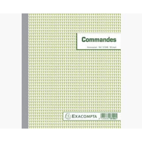 Exacompta - Réf. 13104SE - Lot de 5 manifolds COMMANDES - sous film - 50 feuillets numérotés et autocopiants - duplicatas (1 ori