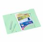 Viquel - Lot de 3 chemises en plastique Rainbow Pastel - 3 pochettes A4 avec étiquettes d'identification - Fermeture par élastiq
