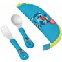 Maped - Couverts Enfant avec Étui Raton Laveur - Cuillère et Fourchette Ergonomiques - Prise en Main Facile - Passe au Lave-Vais