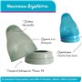 dBb Remond Biberon Régul'Air 240 ml en verre - Tétine NN -nouveau-né- anticolique en silicone - Débit régulier - 1er âge, 0 à 4