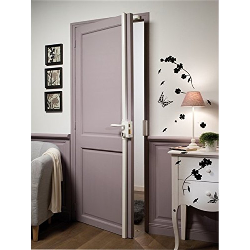 BRICARD Serrure Astral en applique verticale - 3 points - Tirant droit - Doré pas cher