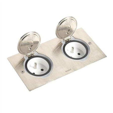 Legrand 089702 Platine de Sol Rectangulaire à Équiper de Mécanismes Mosaic