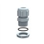 098001 Presse étoupe plastique M16 Legrand - câble diamètre 4 à 8mm - Gris RAL 7001 - Filetage ISO - Étanche IP68