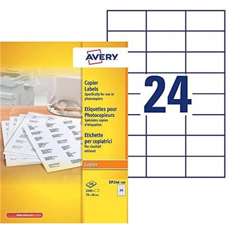 AVERY - Boite de 2400 étiquettes autocollantes multi-usages