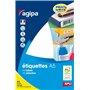 AGIPA Etui A5 (16F) de 192 étiquettes multi-usage Permanentes 48
