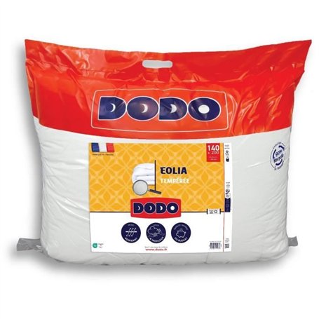 DODO - Couette tempérée 300 g/m² - EOLIA - 140 x 200 cm - Blanc