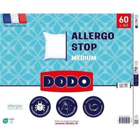 DODO - Oreiller - ALLERGO STOP - 60 x 60 cm