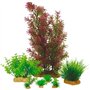 Plantes artificielles pour aquarium - ZOLUX - Plantkit - Taille M - Lot de 7