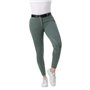 Riding World Pantalon d'équitation pour femme et enfant Alexandrie | Pantalon d'équitation avec genoux en tissu | avec poches av