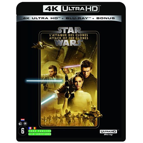 STAR WARS Episode II - L'ATTAQUE DES CLONES (2019) - Blu-ray 4K [4K Ultra-HD + Blu-ray + Blu-ray Bonus]