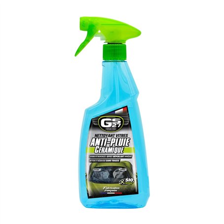 GS27 - Nettoyant Vitres Anti-Pluie Céramique - Visibilité Renforcée - Effet Déperlant Immédiat - Nettoie et Dégraisse sans laiss