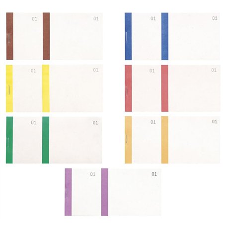 Exacompta - Réf. 96399E - Carton de 50 blocs vendeurs 100 feuillets numérotés de 1 à 100 - 2 coupons 1 détachable - Pour kermess
