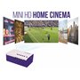 Lexibook, Mini HD video projector, Home Cinema, Built-in speaker, remote control included, HDMI/USB/AV/Micro SD connectivity, bl