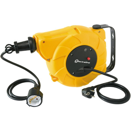 Electraline 100237 Enrouleur de câble Ressort 15M (13+2)