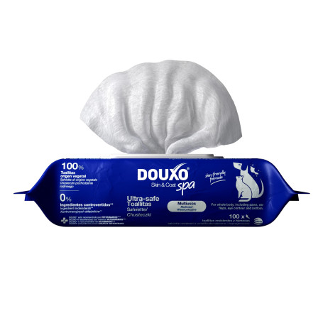 DOUXO Skin & Coat Spa - Ultra-Safe lingettes Multi-usages pour Chiens et Chats