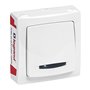 Legrand - Interrupteur ou va-et-vient témoin (voyant fourni) Appareillage Saillie - Blanc